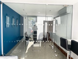 Bowse Consultancy (Ashford, Kent): Toughened Glass Office Partition - Fully Installed