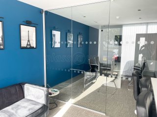 Bowse Consultancy (Ashford, Kent): Toughened Glass Office Partition - Fully Installed