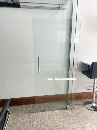 Bowse Consultancy (Ashford, Kent): Toughened Glass Office Partition - Fully Installed
