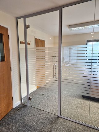 Bronsens Accountants (Witney, Oxfordshire): Glass Office Partition With Acoustic Glazing