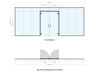 Burtons Manufacturing Company (Tonbridge, Kent): Frameless Glass Meeting Room With Double Doors
