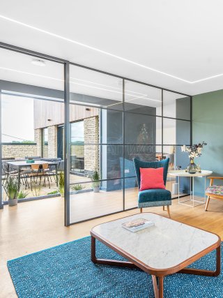 CBuild Limited (Cirencester, Gloucestershire): T-Bar Aluminium Framed Glass Partition