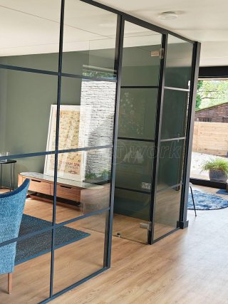 CBuild Limited (Cirencester, Gloucestershire): T-Bar Aluminium Framed Glass Partition