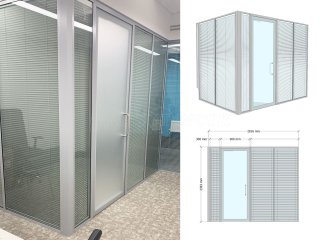 COYS Construction (Greenford, London): Acoustic Double Glazed Corner Office With Blinds