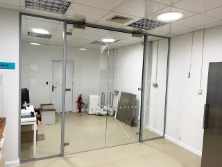 COYS Construction (Greenford, London): Office Glass Double Doors with Side Panels