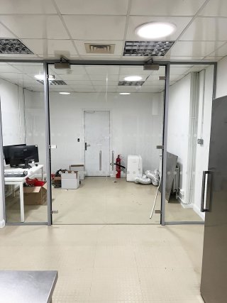 COYS Construction (Greenford, London): Office Glass Double Doors with Side Panels