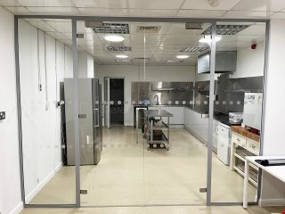 COYS Construction (Greenford, London): Office Glass Double Doors with Side Panels