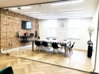 Cedar Dean Commercial (Soho, London): Toughened Glass Office Wall & Door