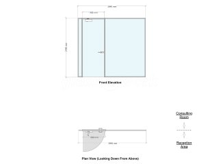 Centauri Health (Ashford, Kent): Glass Partition To Create A New Office