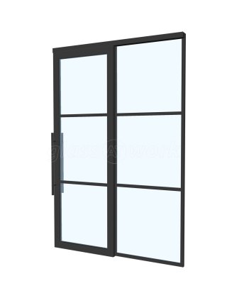 Chase New Homes Limited (Hertford, Hertfordshire): T-Bar Glazed Partitioning with Framed Sliding Door Leaves in multiple Properties