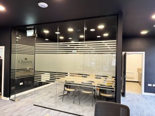 Clydesdale Group (Fleet, Hampshire): Toughened Glass Office Partitions
