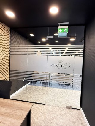 Clydesdale Group (Fleet, Hampshire): Toughened Glass Office Partitions