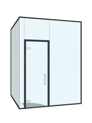Compton Reeback (Maida Vale, London): Glass Corner Office With Black Frame