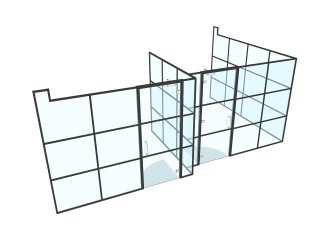 Core Refurb Group (Soho, London): T-Bar Aluminium Framed Glass Walls and Doors