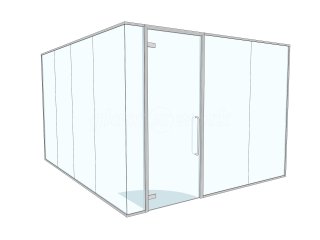 D R Smith Properties (Ringwood, Hampshire): Glass Corner Office With Acoustic Laminated Glazing