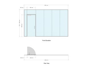 DGA Construct (Cowbridge, Vale of Glamorgan): Laminated Glass Office Partitions