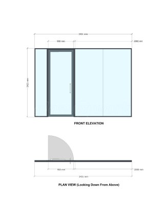 Distributed Micro Technology (Sandhurst, Berkshire): Double Glazed Acoustic Glass Partition With Anthracite Grey Trackwork