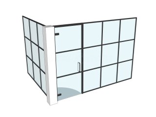 EMD Holding Group (Shoreditch, London): T-Bar Black Framed Glass Meeting Room
