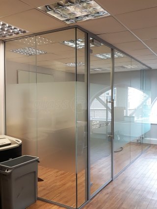 ERP Resource Base (Greenwich, London): Three Sided Glass Room With Framed Glass Door