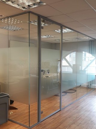 ERP Resource Base (Greenwich, London): Three Sided Glass Room With Framed Glass Door