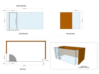 ERP Resource Base (Greenwich, London): Three Sided Glass Room With Framed Glass Door