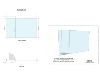 Edward Hands and Lewis Ltd (Leicester, Leicestershire): Inline Glass Wall With Frameless Door