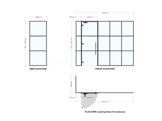 Eguchi Iwao (Banbury, Oxfordshire): Acoustic Glass T-Bar Boardroom Partition