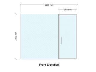 Elecbuild Ltd (Colchester, Essex): Double Glazed Acoustic Glass Wall, With Laminated Soundproofed Glazing