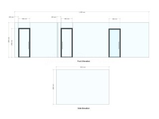 Enterior (Motherwell, Scotland): Double Glazed Glass Office Partitions and Doors