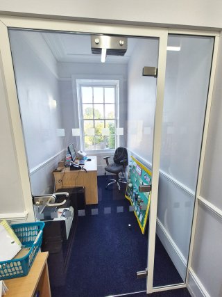 EnviroDental (Stroud, Gloucestershire): Glass Door and Side Panel