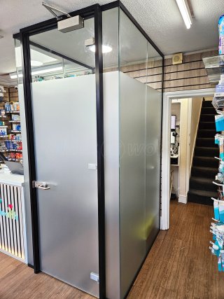 Epicare Health (Swindon, Wiltshire): Glass Pharmacy Consultation Room