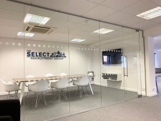 Select Offshore (Billericay, Essex): Toughened Safety Glass Partition Wall & Door