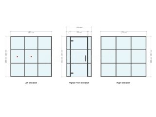 Eurowin Limited (Shoreditch, London): T-Bar Industrial-Style Glass Corner Room