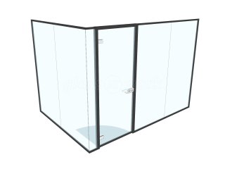 FMJ Solutions (Reading, Berkshire): Glass Corner Office Pod With Window Film