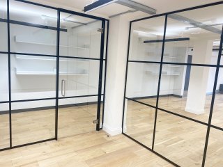 Fabric London (Clerkenwell, London): T-Bar Acoustic Glass Corner Office