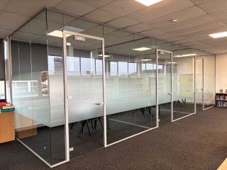 Fairfax Academy (Sutton Coldfield, West Midlands): School Acoustic Glass Partition Offices