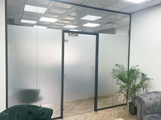 Fairview Financial Management (Rayleigh, Essex): Reception Acoustic Glass Office Partition