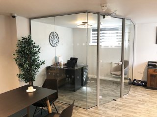 Ferry Project (Wisbech, Cambridgeshire): Glass Corner Office Using Soundproofed Laminated Glazing