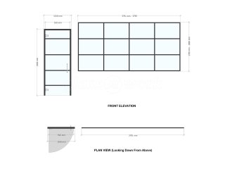 First Fence Limited (Swadlincote, Derbyshire): Half Height Glass Office Partition and Door