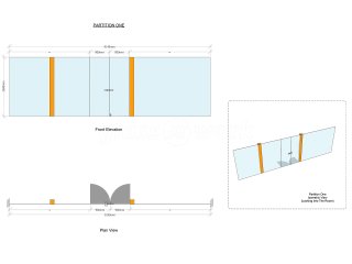 Firstnet Data Centres Limited (Holbeck, Leeds): Glazed Partitions With Glass Double Door Set
