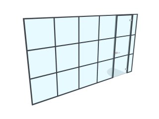 Fit Out UK (Doncaster, South Yorkshire): T-Bar Grid Glazing Glass Wall and Door