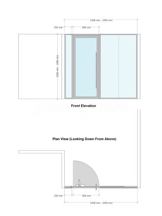 Fleetworx (Warwick, Warwickshire): Office Double Glazed Acoustic Glass Partitioning