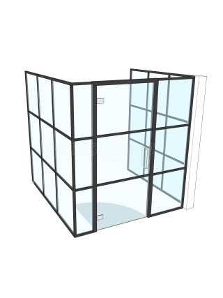 Fortis Vision (Woburn, Bedfordshire): T-Bar Banded Office Partitions