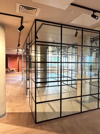 Fortis Vision  (Wembley, London): T-Bar Aluminium Black Framed Glass Office Fitout
