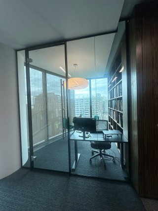 Futureserv (Liverpool, Merseyside): Glass Office Partition Door and Side Panel
