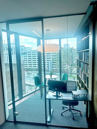 Futureserv (Liverpool, Merseyside): Glass Office Partition Door and Side Panel