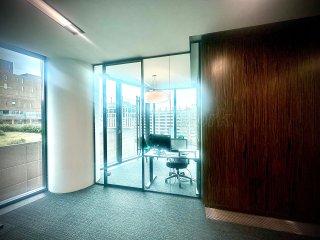 Futureserv (Liverpool, Merseyside): Glass Office Partition Door and Side Panel