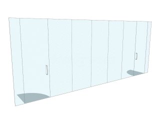 G J McCabe (Daventry, Northamptonshire): Frameless Glass Interior Office Wall With Two Doors