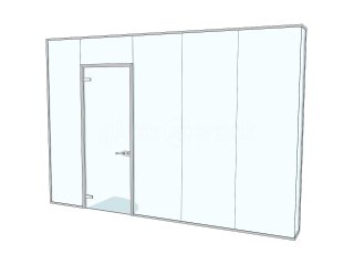 Golden Services Plus (Southall, London): Glass Office Partition With Short Corner Return
