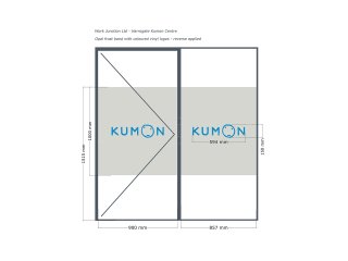 Harrogate Kumon Centre (Harrogate, North Yorkshire): Acoustic Frameless Glass Wall With Black Framework